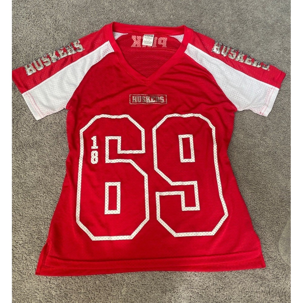 VS PINK Nebraska Huskers Bling Jersey